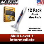 Custom Bulk Pack - 12 pack - Galaxy Patrol Rocket Kit