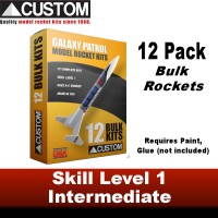Custom Bulk Pack - 12 pack - Galaxy Patrol Rocket Kit