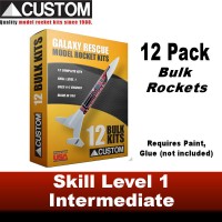 Custom Bulk Pack - 12 pack - Galaxy Rescue Rocket Kit