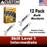 Custom Bulk Pack - 12 pack - Galaxy Assortment Rocket Kit