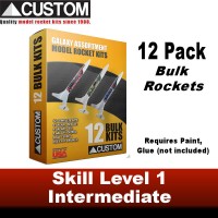 Custom Bulk Pack - 12 pack - Galaxy Assortment Rocket Kit