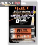 Quest 6123 -  B6-4W Q-Jet  - 18MM White Lightning Composite Model Rocket Motors (2)
