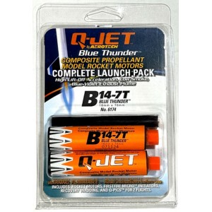 Quest 6174 -  B14-7T Q-Jet  - 18mm Blue Thunder Composite Model Rocket Motors (2)