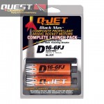 Quest 6366  -  D16-6FJ (12pk) Q-Jet 18MM Black Maxx Composite Rocket Motors