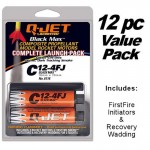 Quest 6324  -  C12-4FJ  (12pk) Q-Jet 18MM Black Maxx Composite Rocket Motors