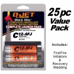 Quest 6424  -  C12-4FJ  (25pk) Q-Jet - 18MM Black Maxx Composite Rocket Motors