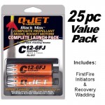 Quest 6426  -  C12-6FJ  (25pk) Q-Jet - 18MM Black Maxx Composite Rocket Motors