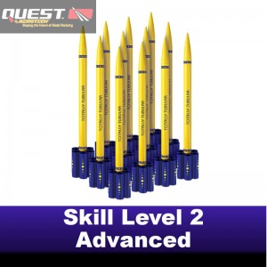 Totally Tubular Model Rocket Kit - (12 pk) - Quest 5477