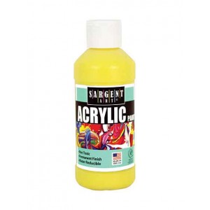 Yellow 8oz Acrylic Paint  - Sargent Art 2302 