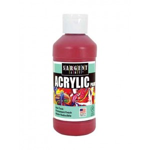 Red 8oz Acrylic Paint  - Sargent Art 2320