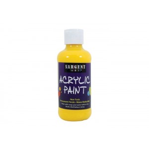 Flourescent Yellow 8oz Acrylic Paint  - Sargent Art 2202