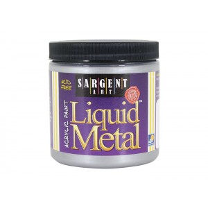 Liquid Metal, Silver, 8oz Acrylic Paint  - Sargent Art 1182