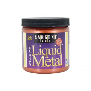 Liquid Metal, Copper, 8oz Acrylic Paint  - Sargent Art 1194