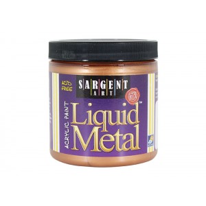 Liquid Metal, Bronze, 8oz Acrylic Paint  - Sargent Art 1195