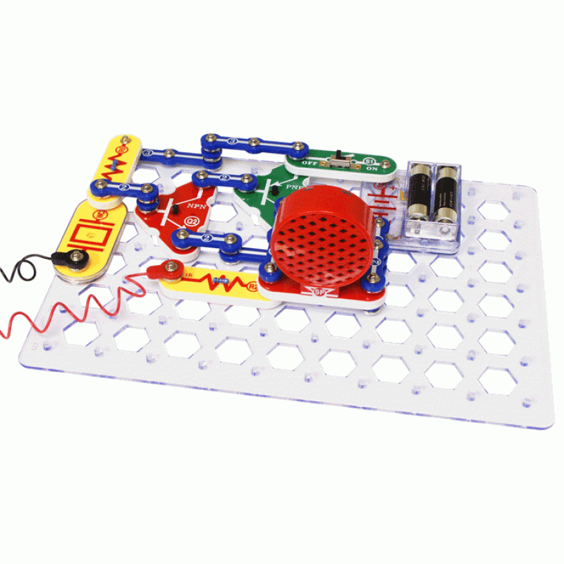  Snap Circuits Classic SC-300 Electronics Exploration Kit, Over  300 Projects, Full Color Manual Parts