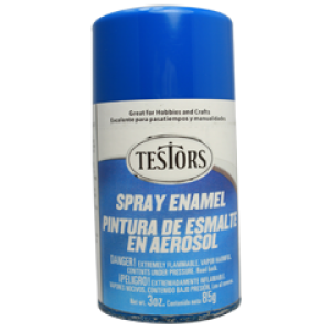 Testors Enamel Spray 3oz  Bright Blue Gloss - Tes1210