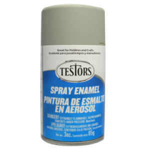 Testors Enamel Spray 3oz  Flat Dark Aircraft Gray - Tes1226