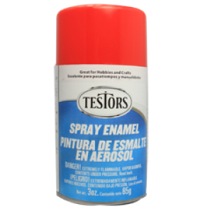 Testors Enamel Spray 3oz  Bright Red- Tes1231