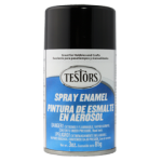 Testors Enamel Spray 3oz  Gloss Black - Tes1247