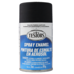 Testors Enamel Spray 3oz  Flat Black - Tes1249