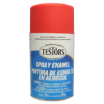 Testors Enamel Spray 3oz  Flat Red- Tes1250