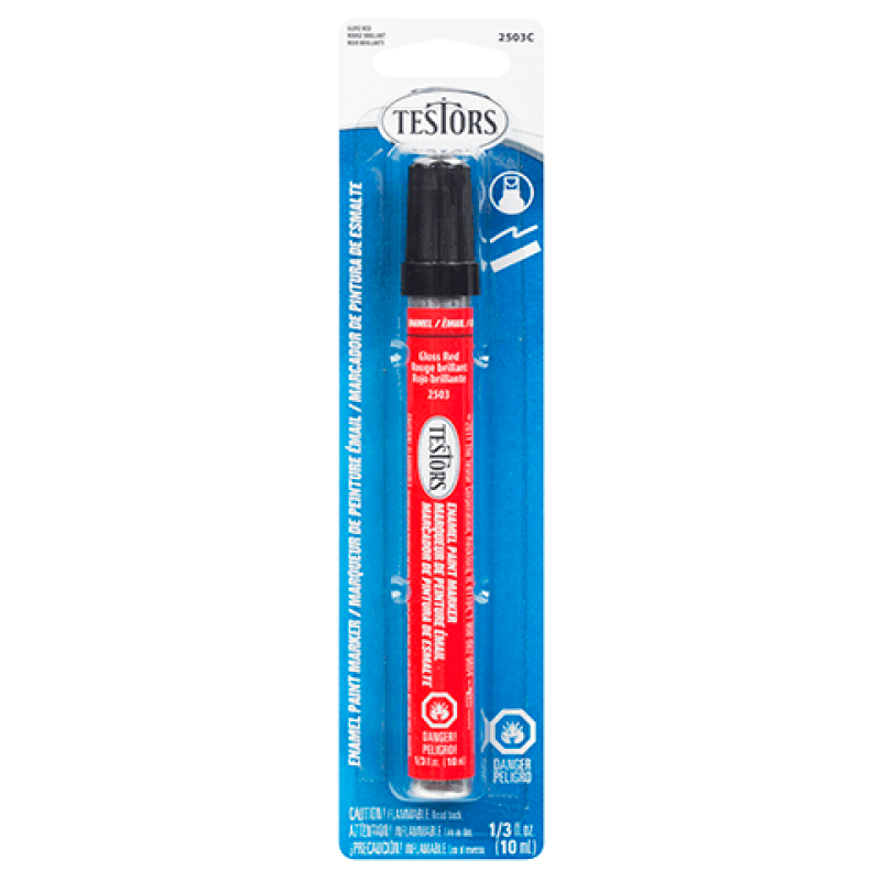 Testors Enamel Paint Marker, Gloss Red Testors AC Supply