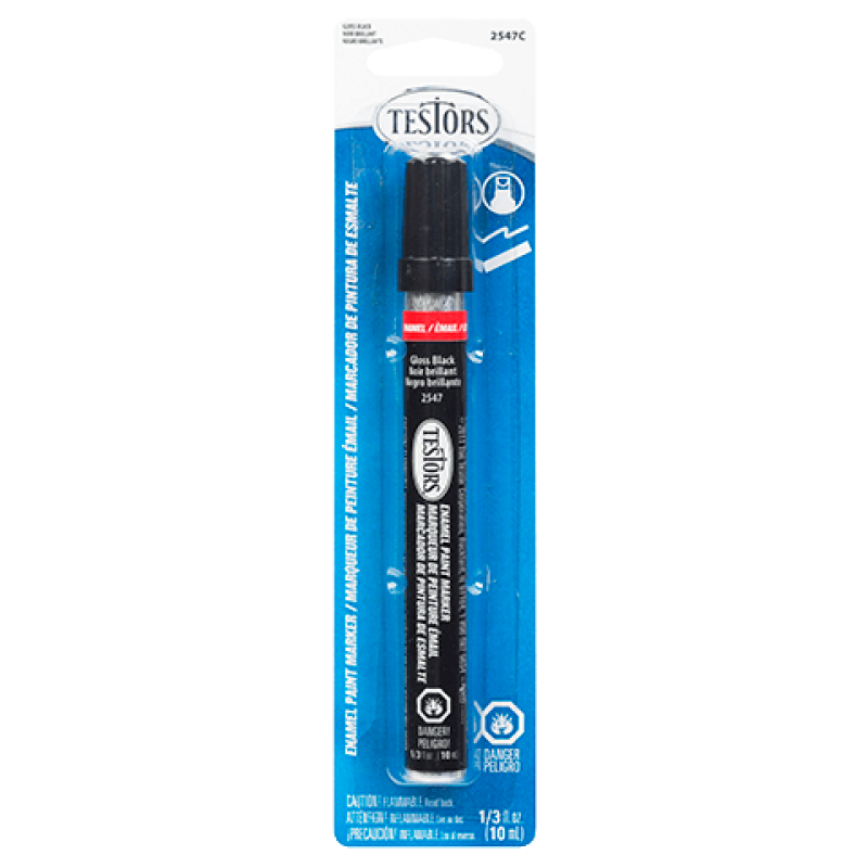 Testors Enamel Paint Marker, Gloss Black Testors AC Supply