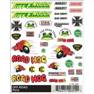 Pinecar Off Road Dry Transfer Decals - WOO315