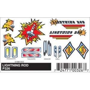 Pinecar Lightning Rod Decals - WOO326