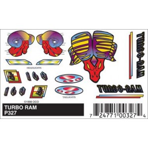 Pinecar Turbo Ram Decals - WOO327