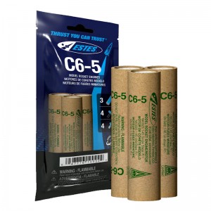 Estes 10024 - C6-5 Model Rocket Engines (3) - NEW BAGGED VERSION Estes 10024 - C6-5 Model Rocket Engines (3) - NEW BAGGED VERSION