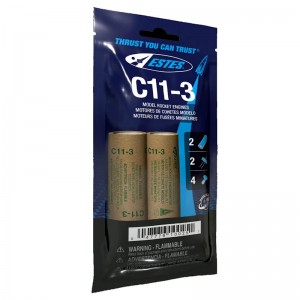 Estes 10025 - C11-3 Model Rocket Engines (2) - NEW BAGGED VERSION