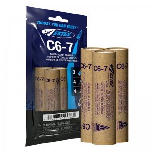 Estes 1615 - C6-7 Model Rocket Engines (3) - NEW BAGGED VERSION Estes 1615 - C6-7 Model Rocket Engines (3) - NEW BAGGED VERSION