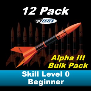 Alpha III Model Rocket Kit (12 pk)  - Estes 1751