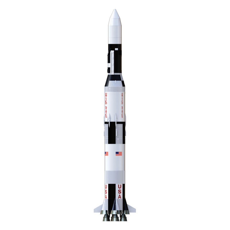thumbnail image 2 of Estes Saturn V 1:100 Rocket Decals By Tango Papa - 1/100 Scale Model Kit 2 of 5