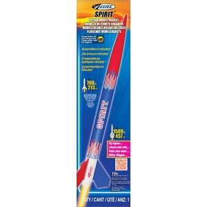 - #2492 Great Beginners Kit Almost Ready to Fly Estes Spirit Model Rocket-ARF 