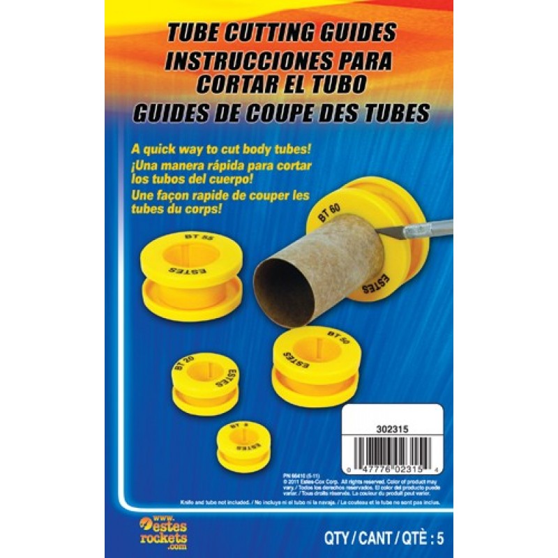 5 Estes EST2315 Rocket Body Tube Cutting Guides 