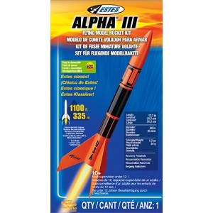 Alpha III Model Rocket Kit - Estes 1256 Alpha III Model Rocket Kit - Estes 1256