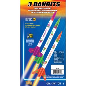 3 Bandits Model Rocket Kit  - Estes 2435