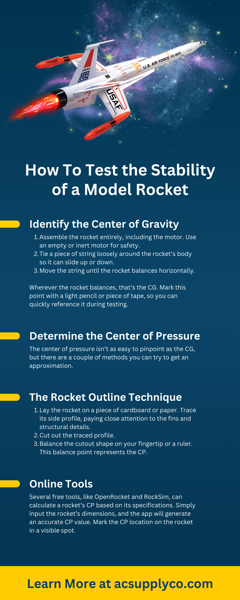 Testing Model Rockets How To Test the Stability of a Model Rocket